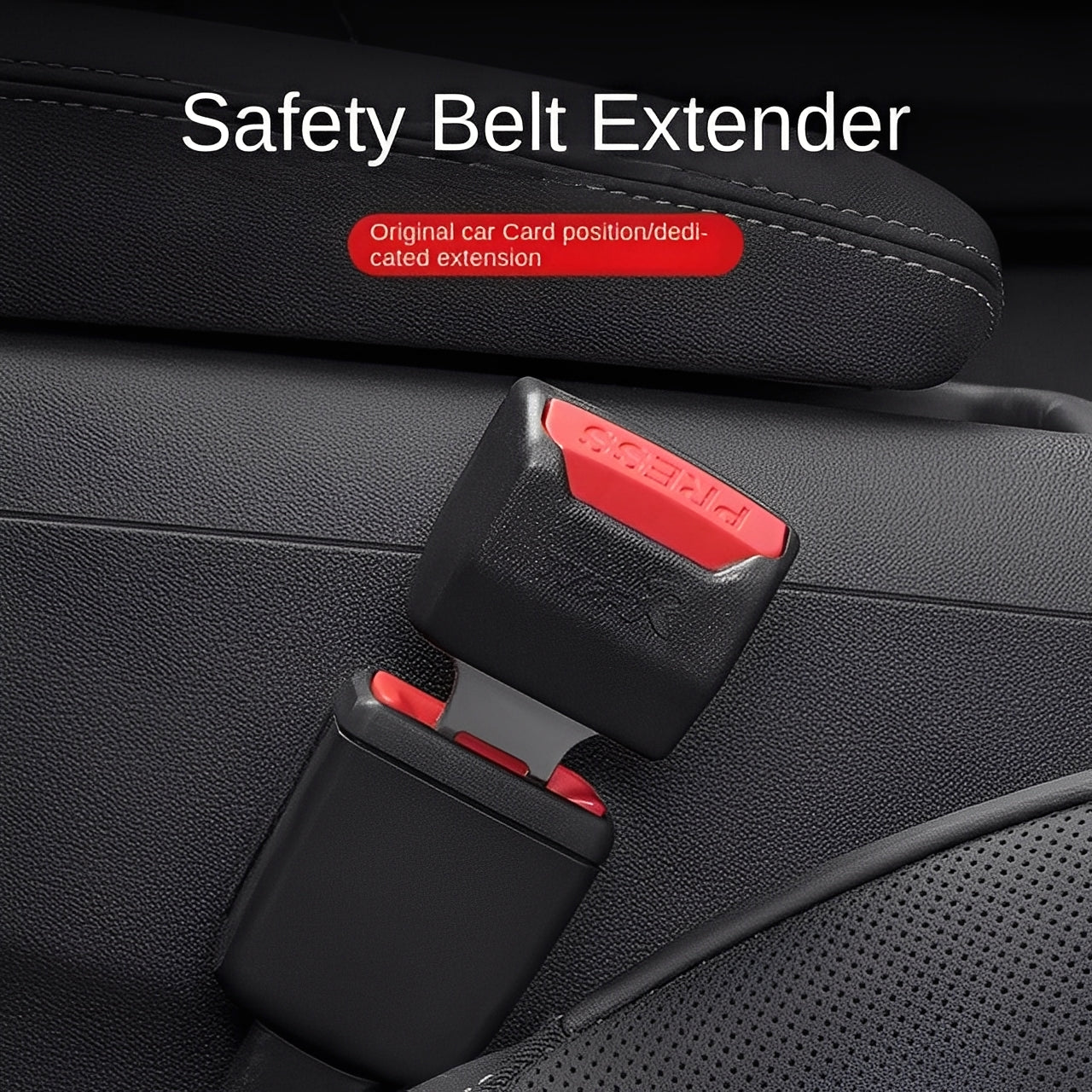 Extensor Universal de Cinturón de Seguridad para Coche, Paquete de 2