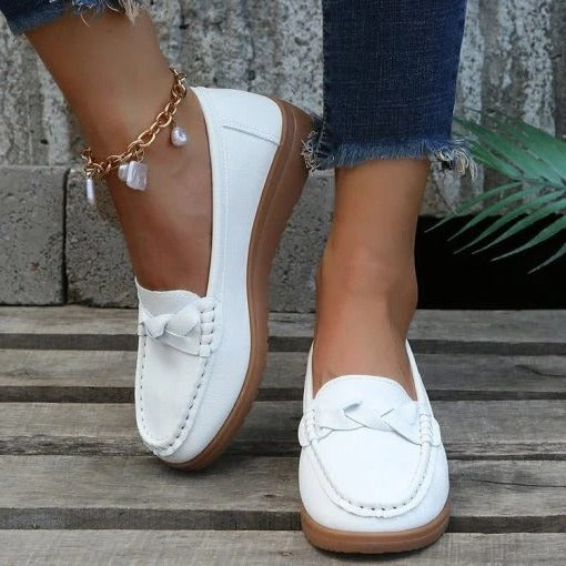 Zapatos cómodos sin cordones para mujer con estilo diario