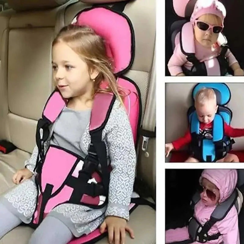 Asiento elevador de coche para niños con arnés de seguridad