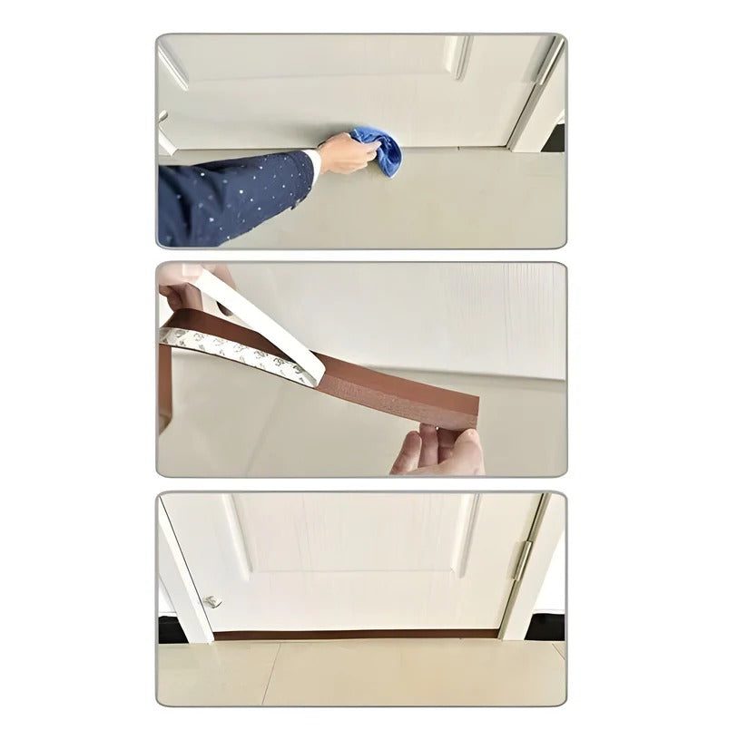 Tira de sellado para puertas cortavientos para interior y exterior