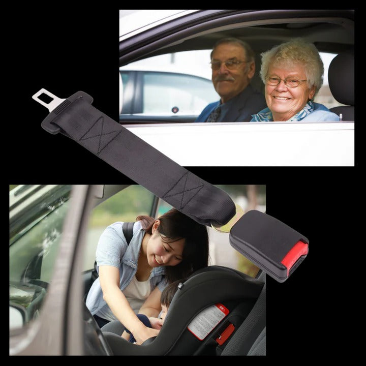 Extensor de cinturón de seguridad resistente con clip metálico