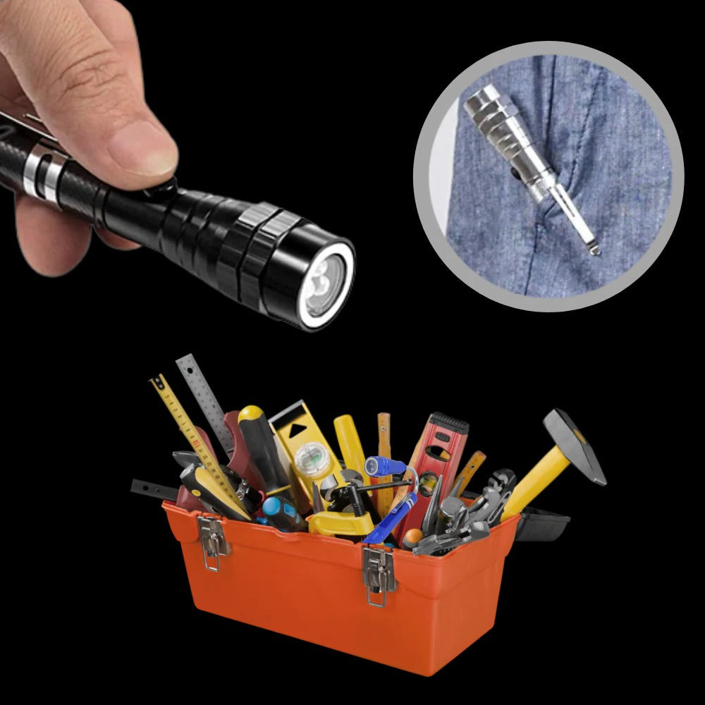Linterna LED compacta con zoom