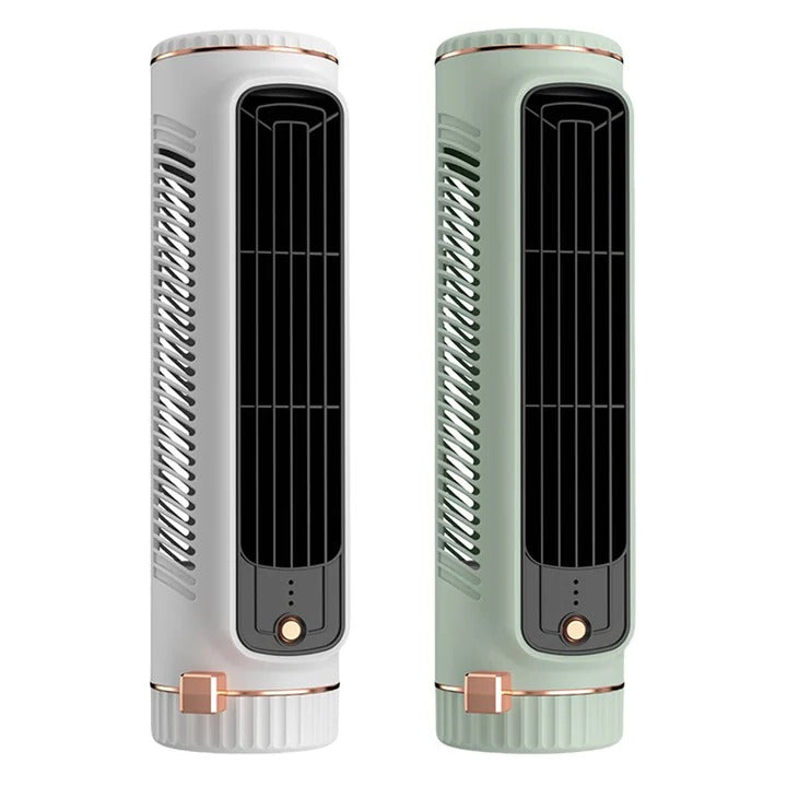 Ventilador de escritorio compacto y silencioso con batería recargable
