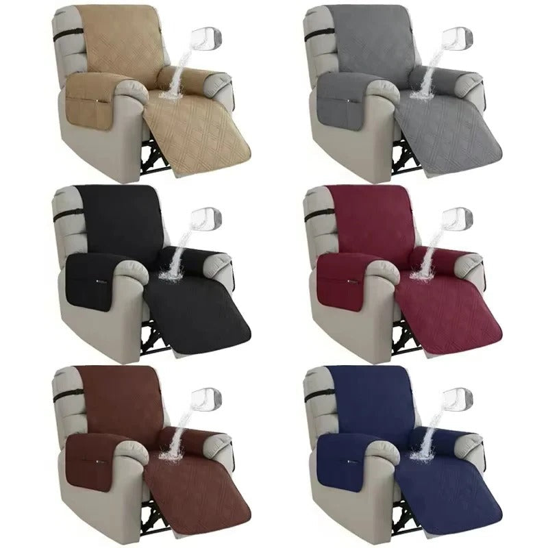 Funda duradera para reclinable con soporte antideslizante para la espalda