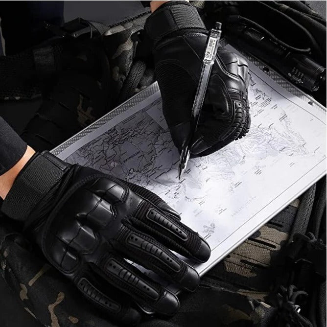 Guantes de trabajo duraderos con dedos acolchados y palmas de malla