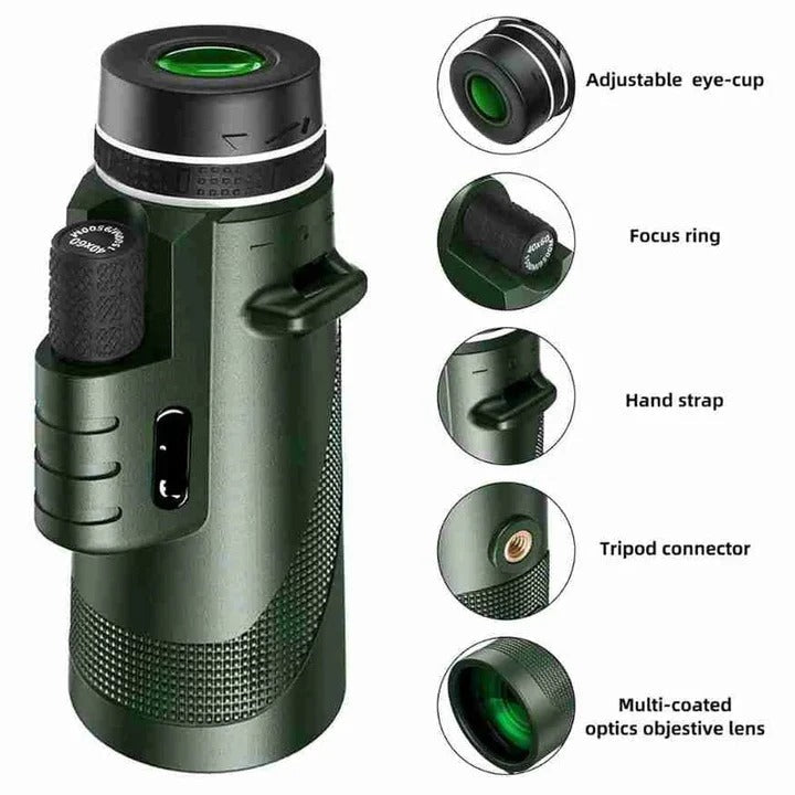 Min telescopio de bolsillo portátil para uso en exteriores