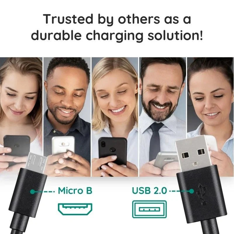 Cable de cargador USB extra largo de 3 metros