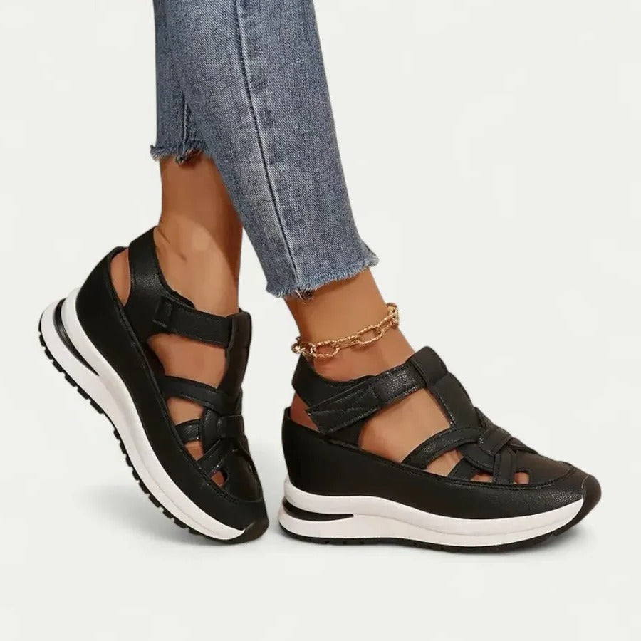 Cómodas sandalias de tacón para mujer para caminar