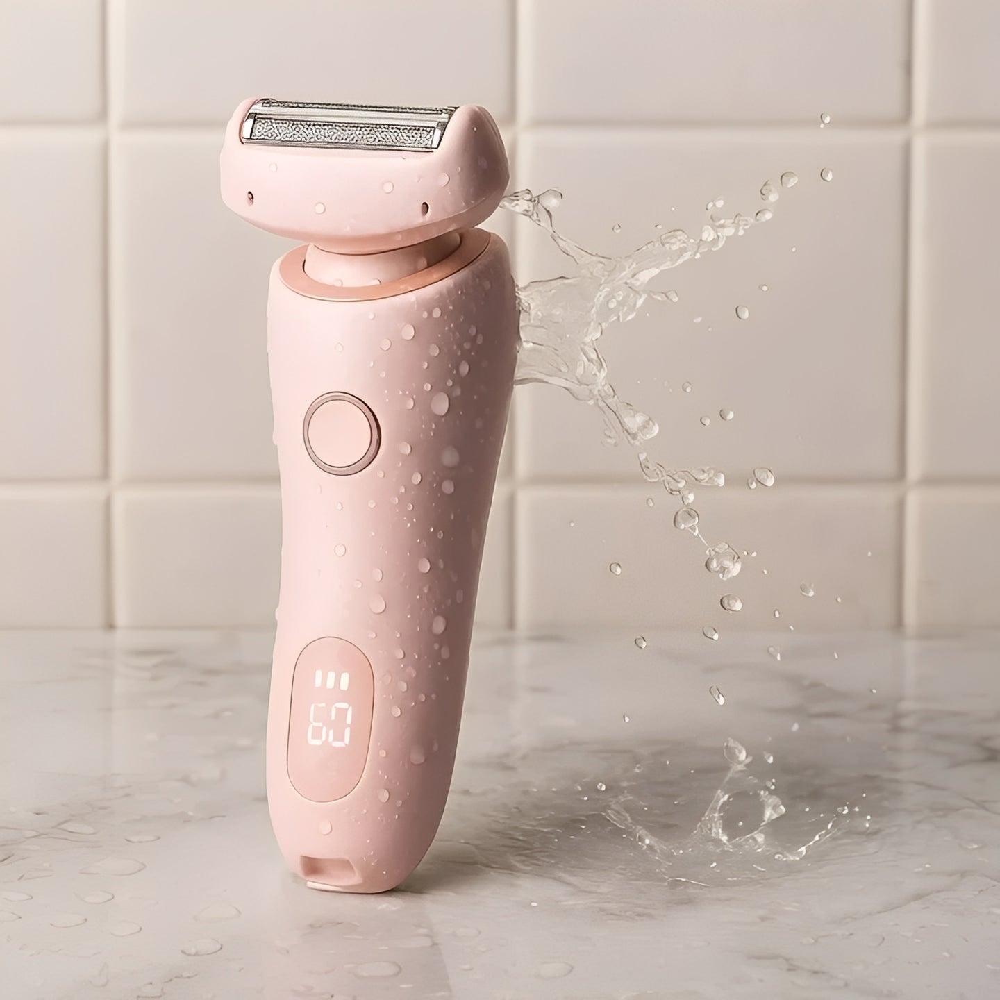 Afeitadora recargable compacta para mujer
