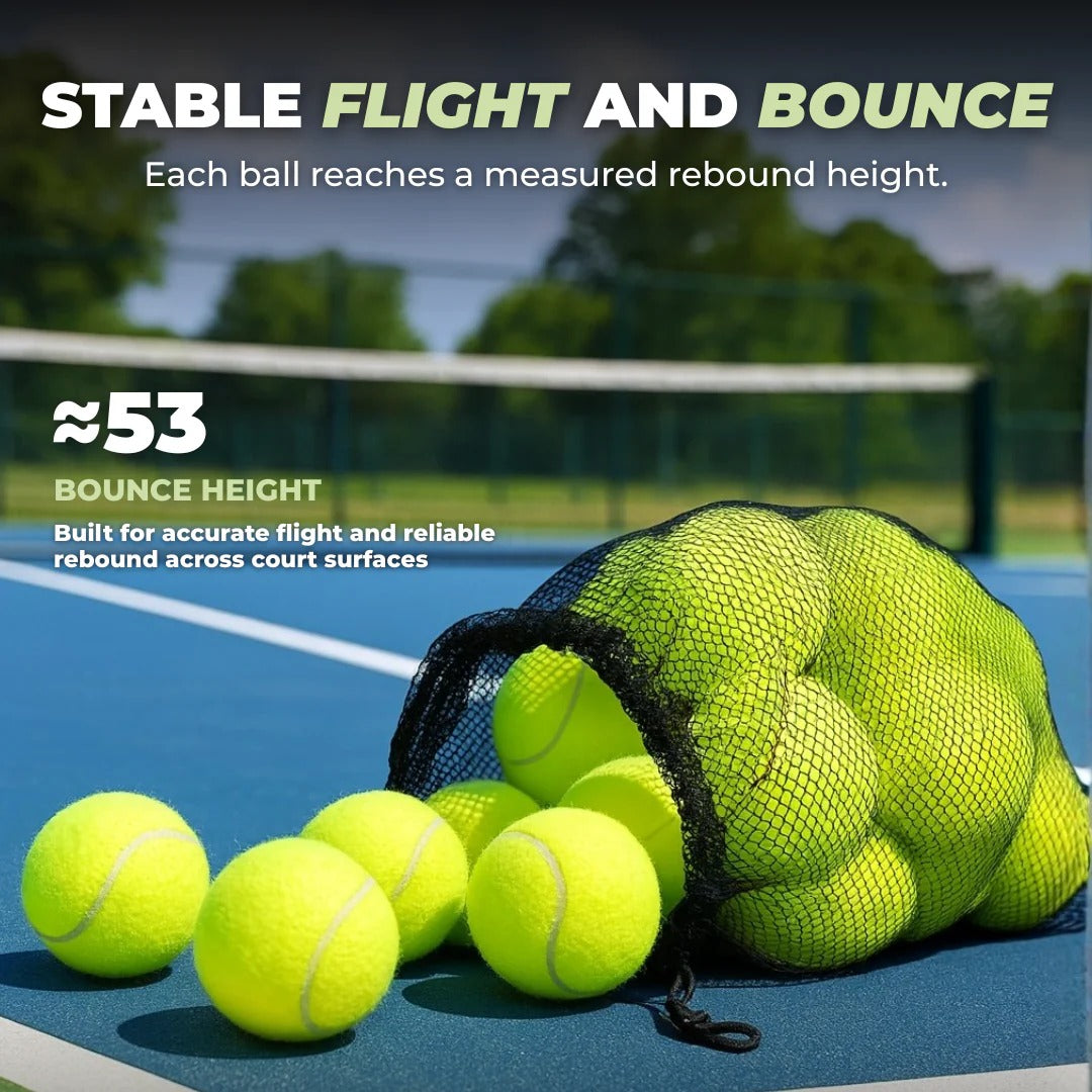Pelotas de tenis premium, paquete de 20 con bolsa de red