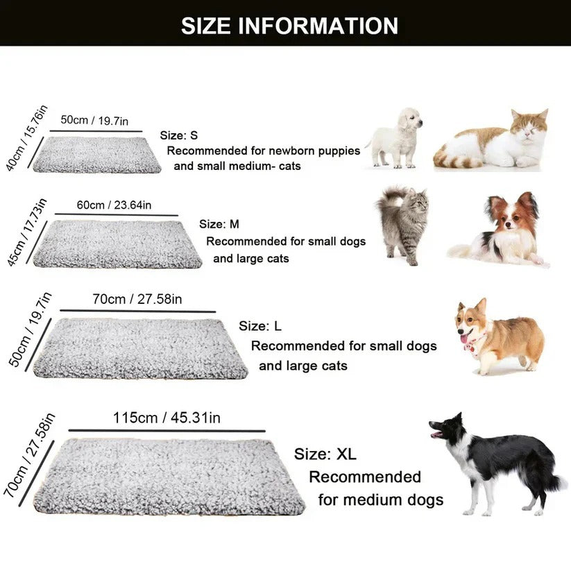 Cama térmica reutilizable para perros y gatos