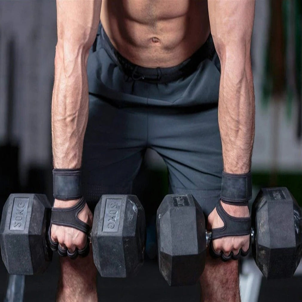 Guantes deportivos sin dedos ventilados para hombre