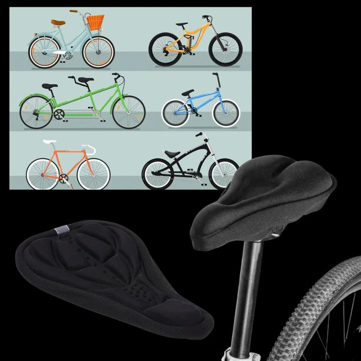 Cojín de Asiento de Bicicleta de Gel Cómodo con Amortiguación