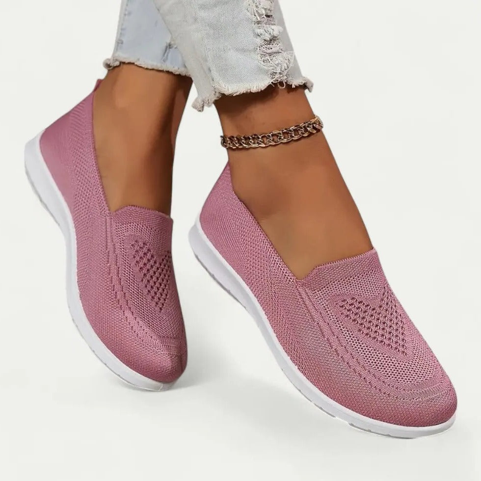 Zapatillas sin Cordones Transpirables para Mujer con Plantillas Suaves y Cómodas