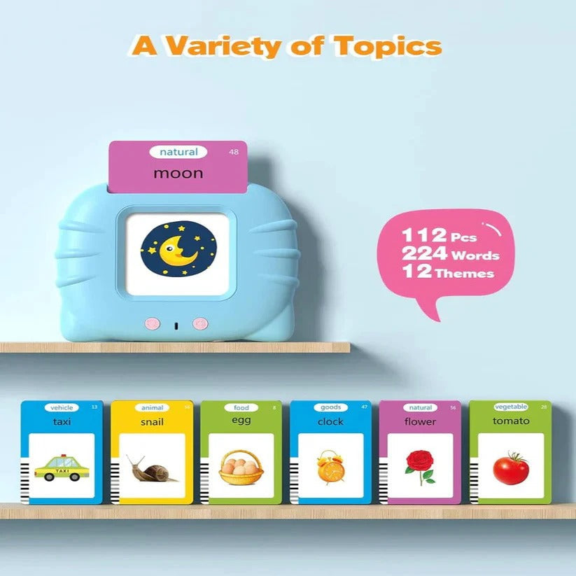 Divertidas tarjetas de aprendizaje interactivas para niños