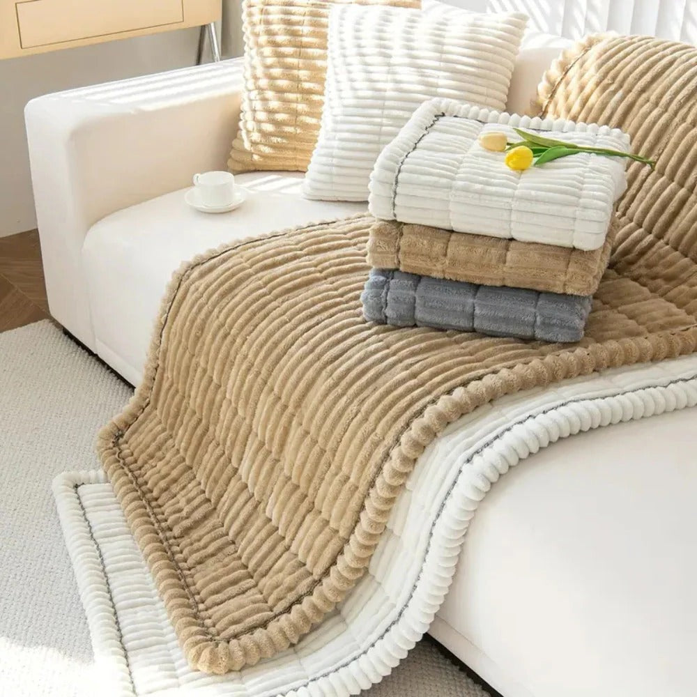 Funda protectora de muebles suaves con volante