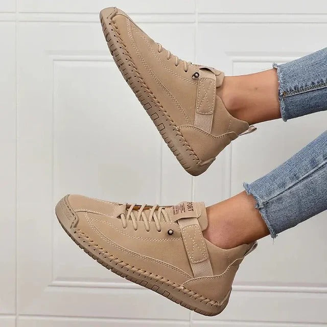 Zapatillas sin cordones cómodas para mujer con plantilla flexible