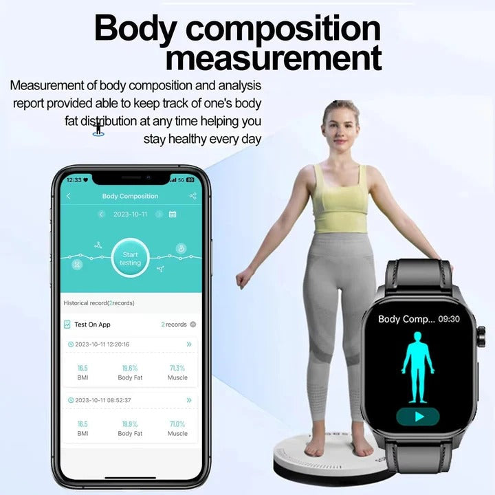 Reloj rastreador de actividad física fácil de usar para personas mayores