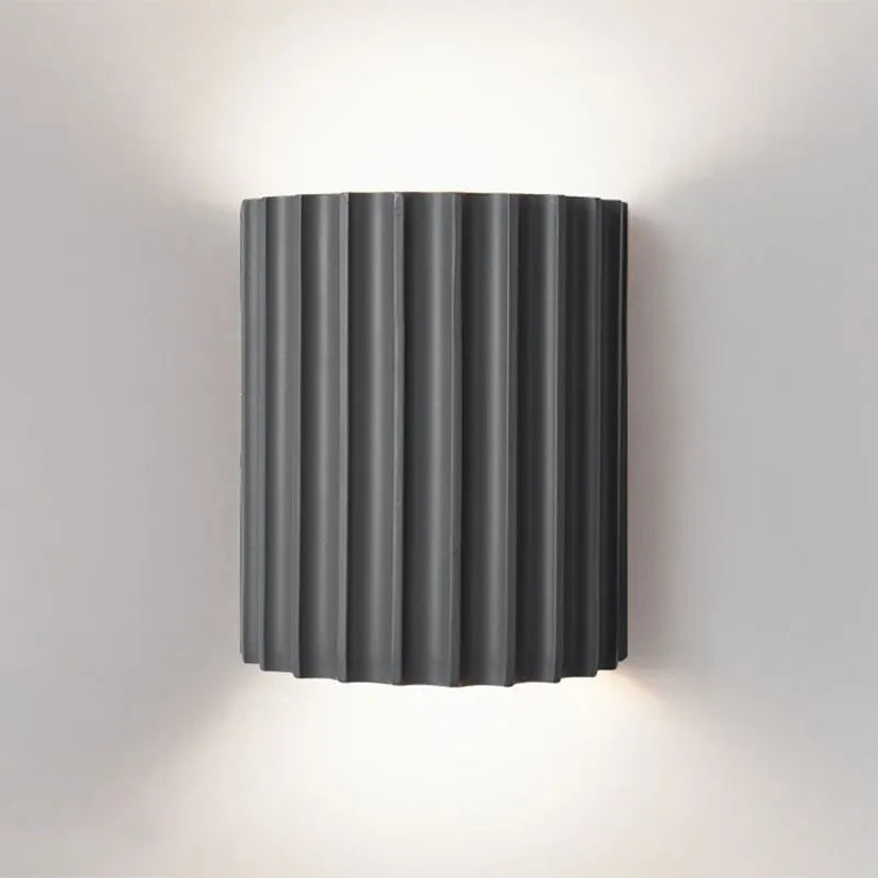 Round LED Wall Sconce Light for Bedroom, Living Room & Hallway – Modern Minimalist Accent Lighting Fixture in 4 Colors