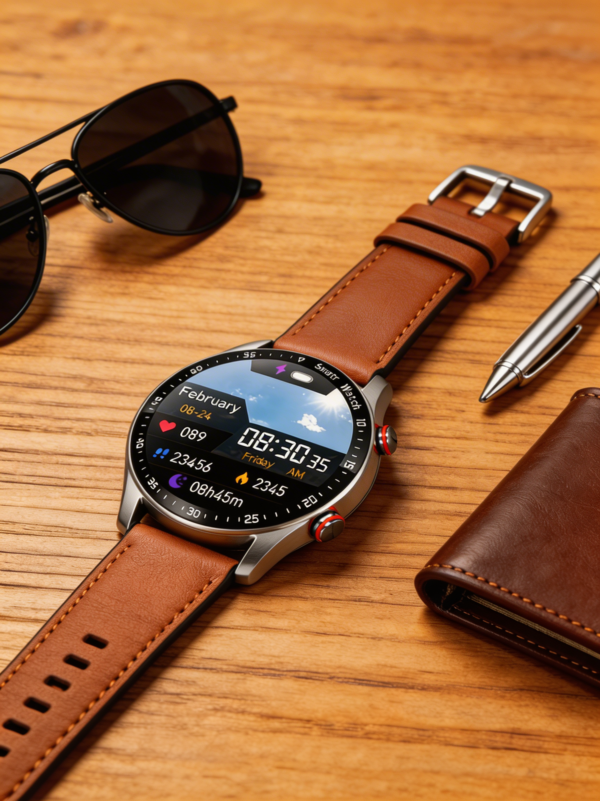 Vida activa | Reloj inteligente con monitorización de salud y llamadas por Bluetooth | Rastreador de bienestar para estilos de vida activos