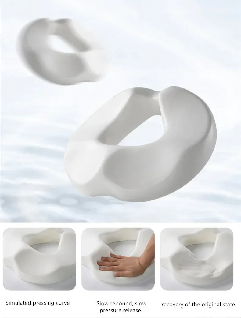 Ergonomic Memory Foam Seat Cushion | Contoured Design for Posture Support and Comfort