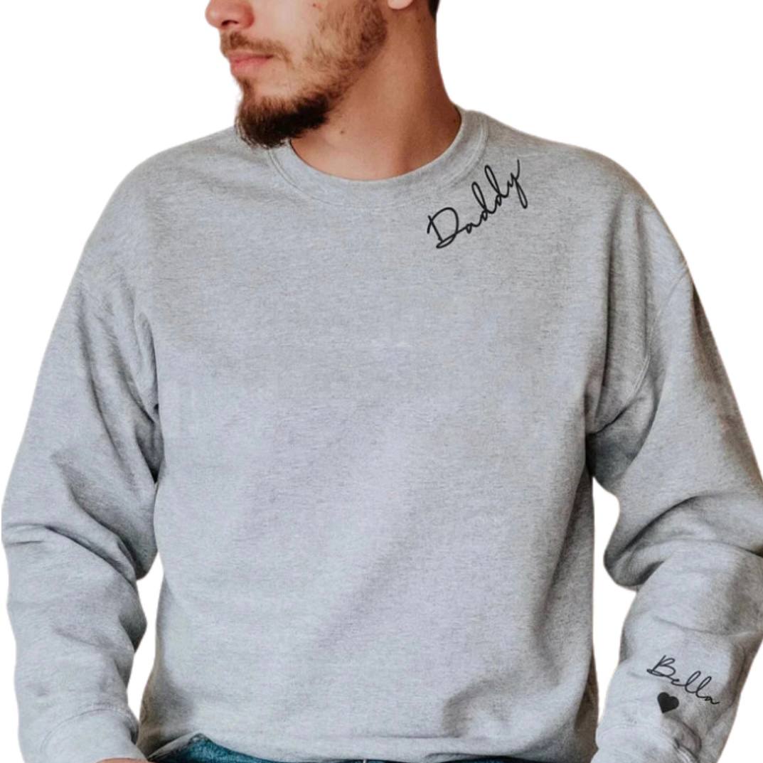 Sudadera personalizable con nombre en la manga