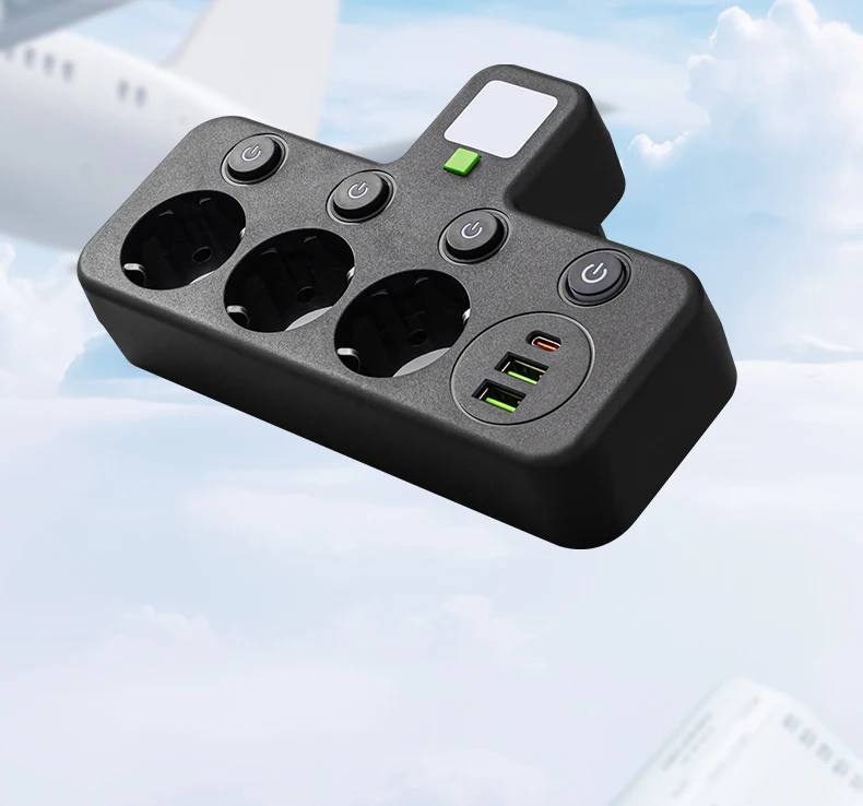 Regleta Protectora de Sobretensión Premium con USB y USB-C