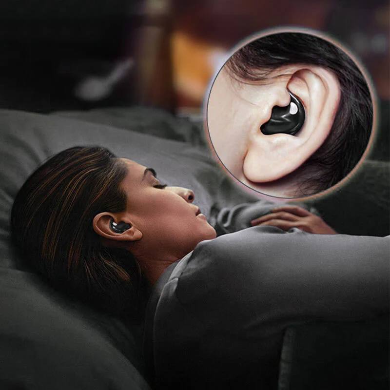 Auriculares finos para dormir con cancelación de ruido y batería de larga duración