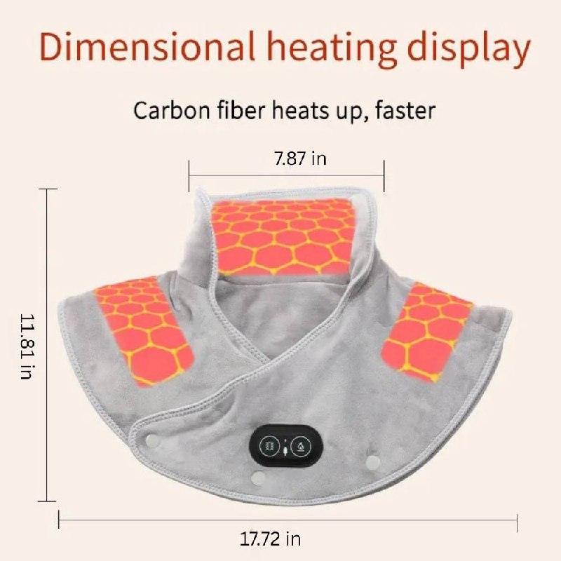 Envoltura térmica terapéutica para el cuello con ajuste de calor