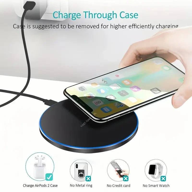 Base de carga inalámbrica rápida de 30 W para teléfonos