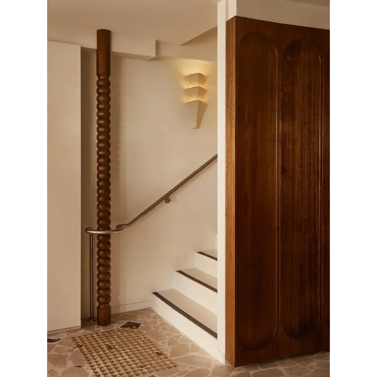 Aplique de yeso estratificado de hasta 22 pulgadas, iluminación indirecta de tono cálido para dormitorio, pasillo, sala de estar, acento arquitectónico moderno y minimalista