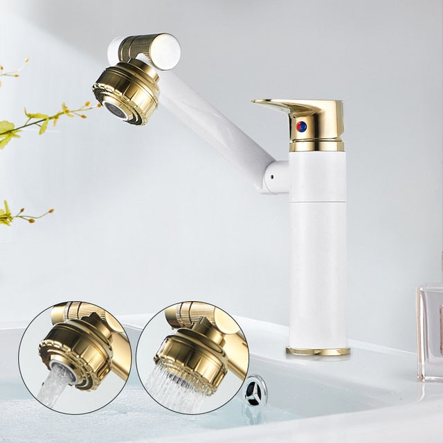 Colección Elegant de Ortekor | Grifo de cocina con rotación de 360° y modo de doble rociado | Diseño de latón duradero para un lavado versátil