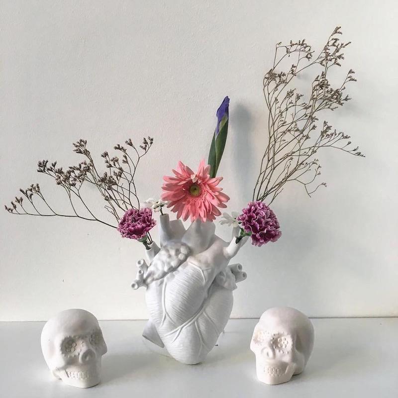 Heart-Shaped Ceramic Vase