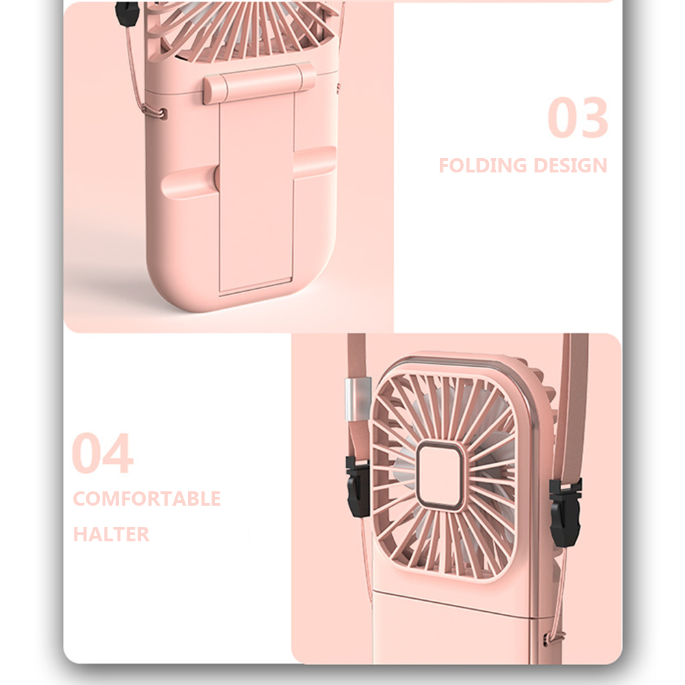 Portable Phone Holder with Cooling Fan & Rechargeable Battery for Summer Comfort
