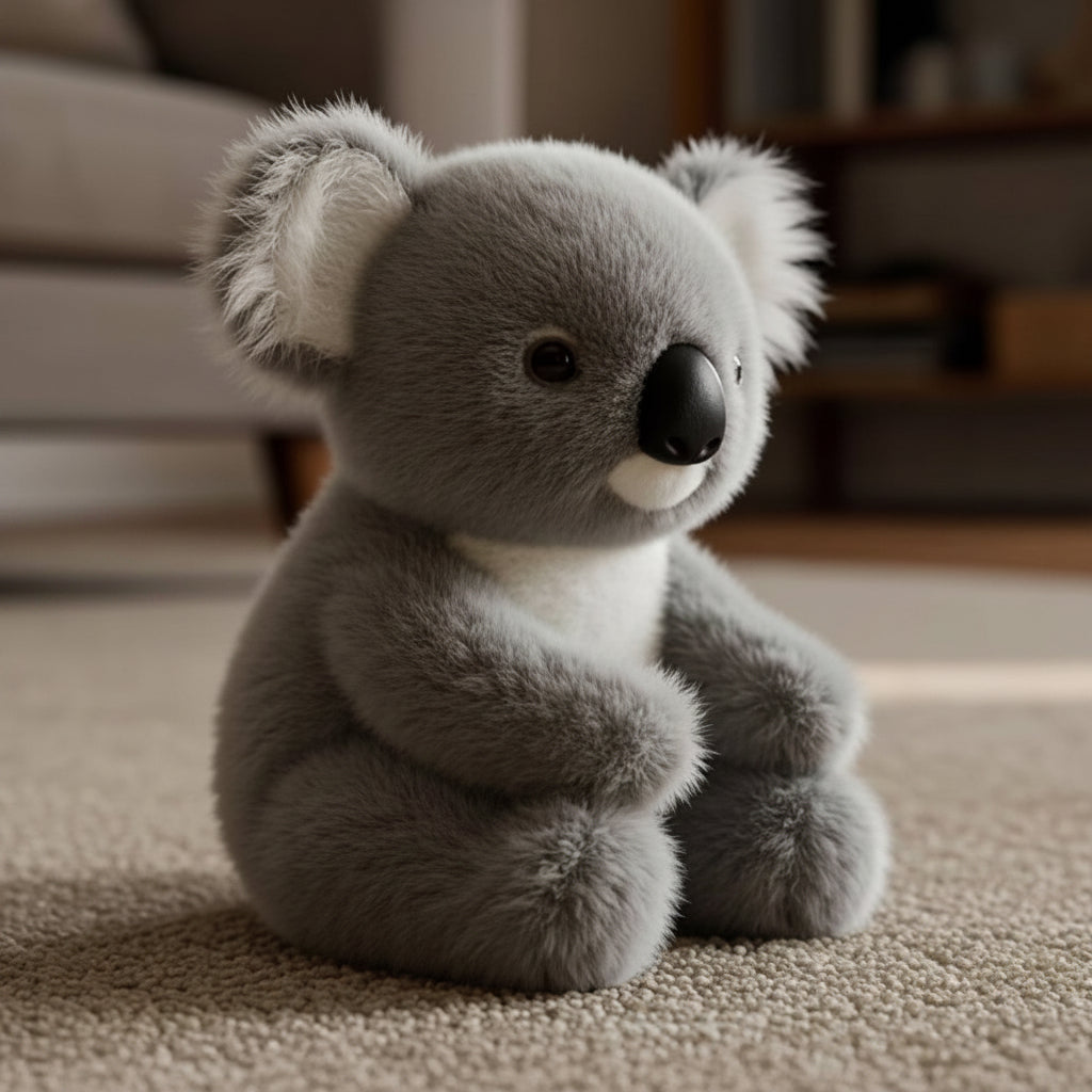 Compañero de abrazos | Koala de peluche con peso y tela suave | Peluche acogedor para la relajación y el confort