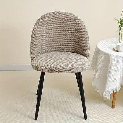 Stretch Dining Chair Slipcovers - Removable Washable Seat Protectors for Kitchen & Dining Room Furniture, Fitted Elastic Chair Covers for