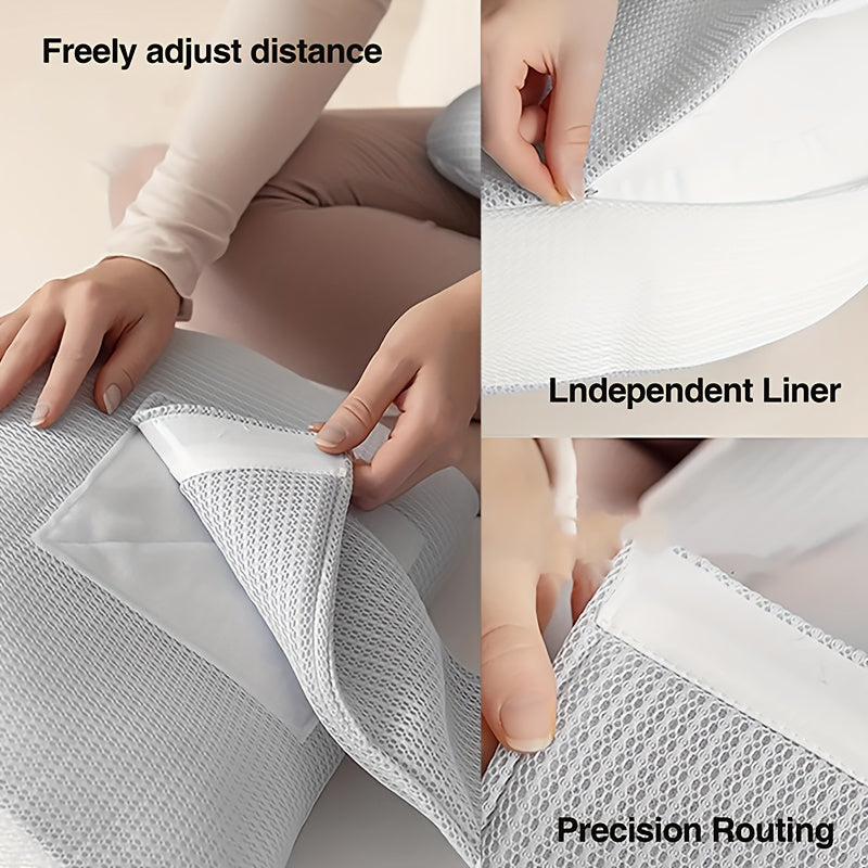 Pregnancy Body Pillow with Adjustable Belly Support Strap for Side & Back Sleepers – Relief Cushion for Expecting Mothers & Nursing