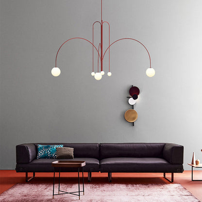 Swallow-Inspired G9 Pendant Light with Adjustable Chain, Metal & Glass Shades for Dining Room, Bedroom & Living Room Overhead Lighting