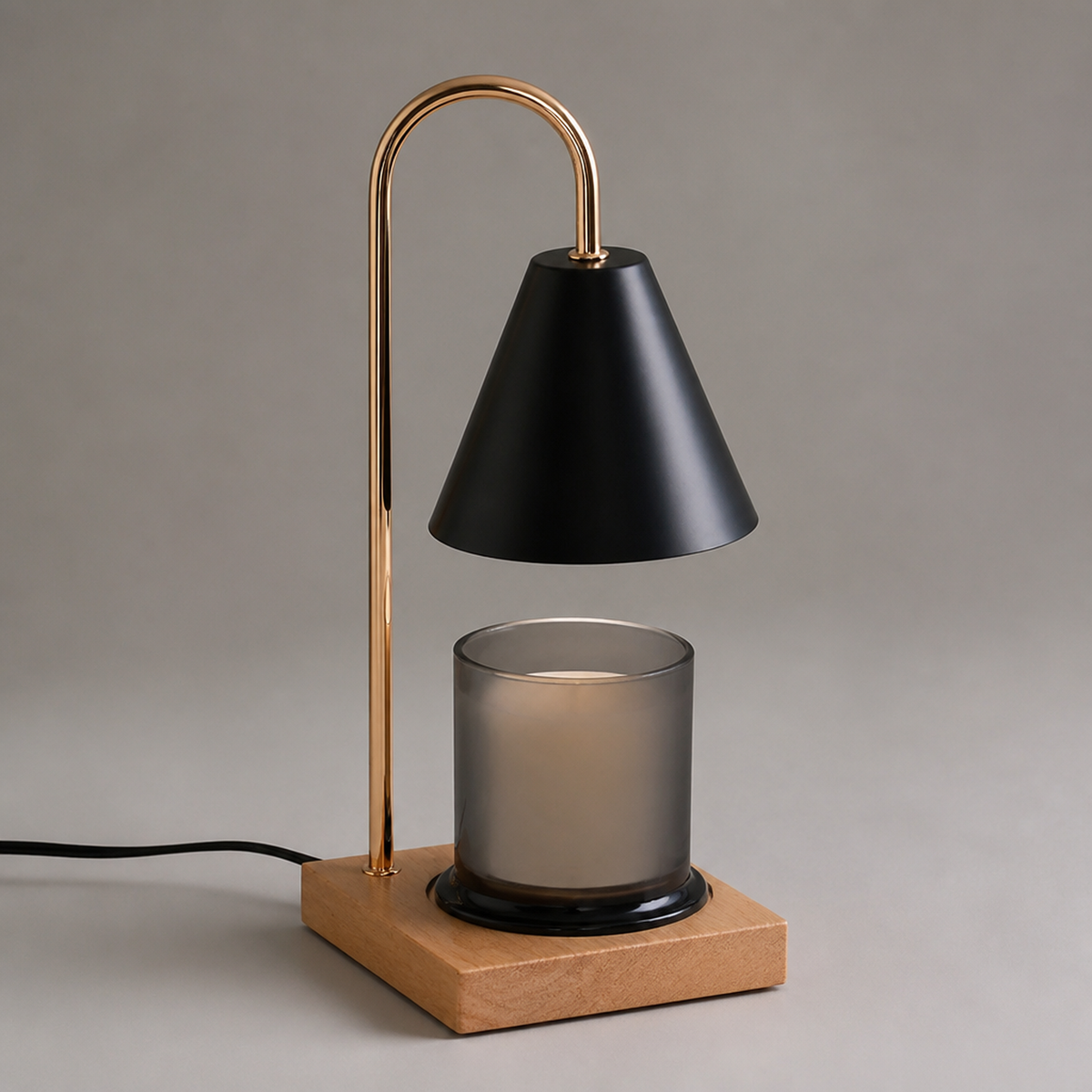 WARMELLE – Lámpara calentadora de velas con temporizador para espacios elegantes