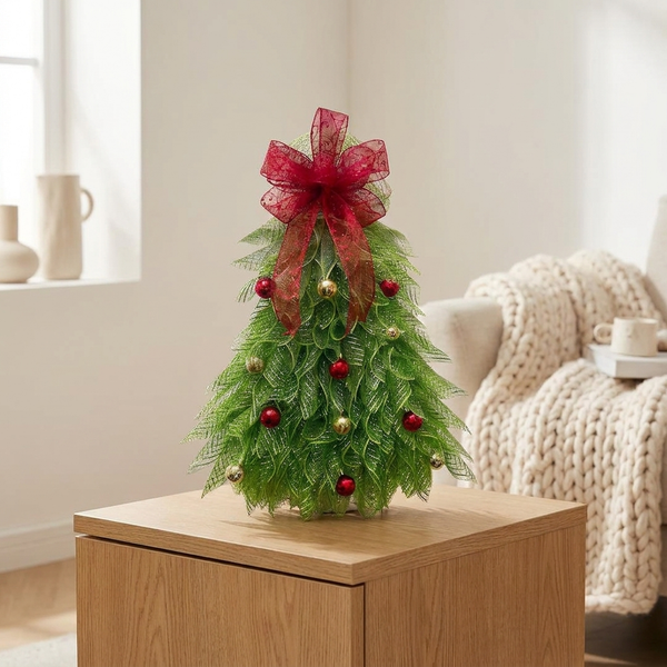 MERRYLOOP – Decoración de corona navideña para un estilo de mesa alegre