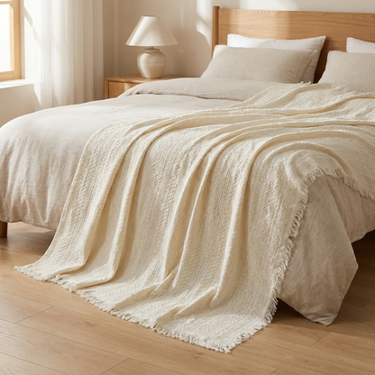 WEAVEBELLE – Waffle Blanket for Refined Home Comfort