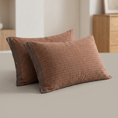 BUTTONPLAID – Mini Pillowcases with Refined Button Detail
