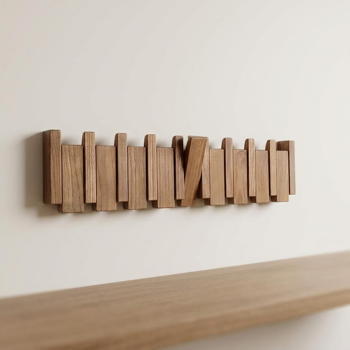 OAKRHYTHM – Piano-Style Coat Rack for Stylish Wall Storage