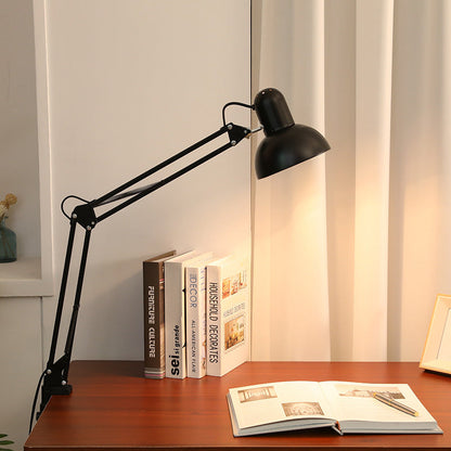 Modern Metal Desk Lamp with Adjustable Head – E26 Socket Table Light for Bedroom, Office & Living Room