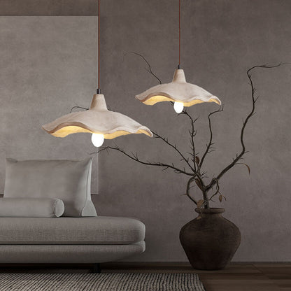Industrial Concrete Hanging Light 10 in Yellow Ceiling Pendant Hardwired E26 Socket Adjustable Cord Kitchen Dining Room Bedroom Entryway Rus