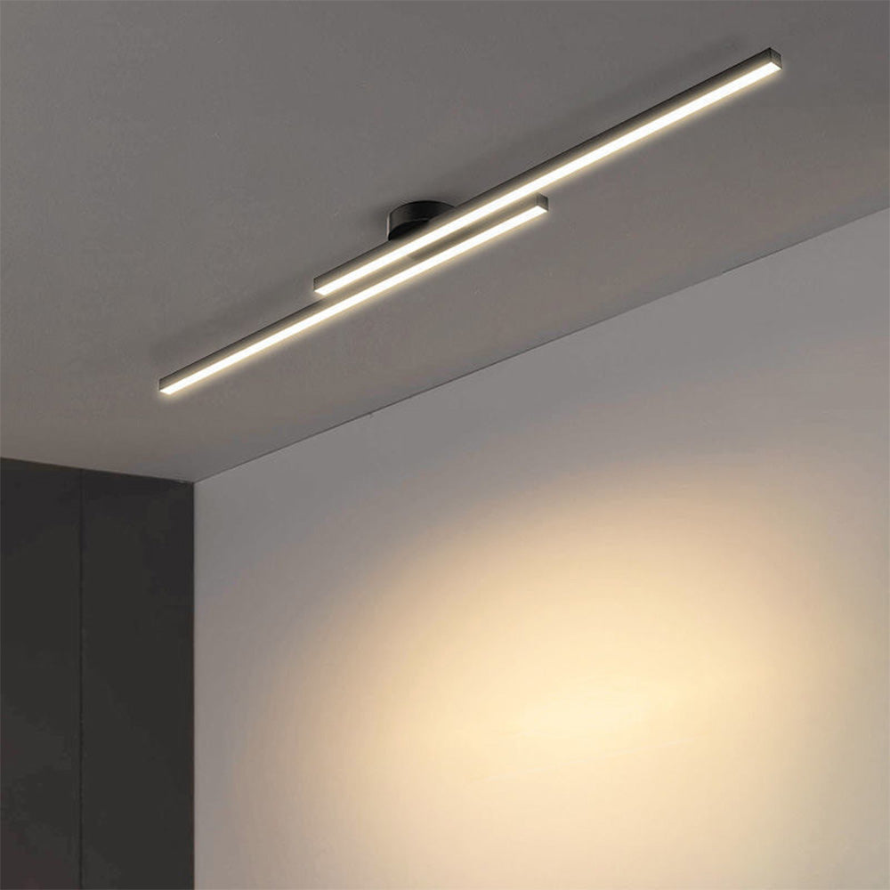 Lámpara de techo LED de montaje empotrado — Disco redondo de perfil bajo de 8.3 pulgadas para dormitorio, pasillo y entrada — Montaje en superficie de aluminio y acrílico moderno con