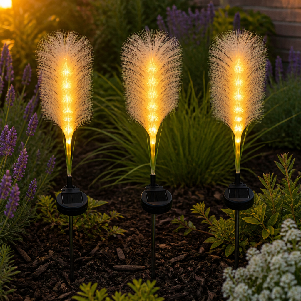 PAMPASGLOW – Solar Garden Lights for Warm Outdoor Ambience