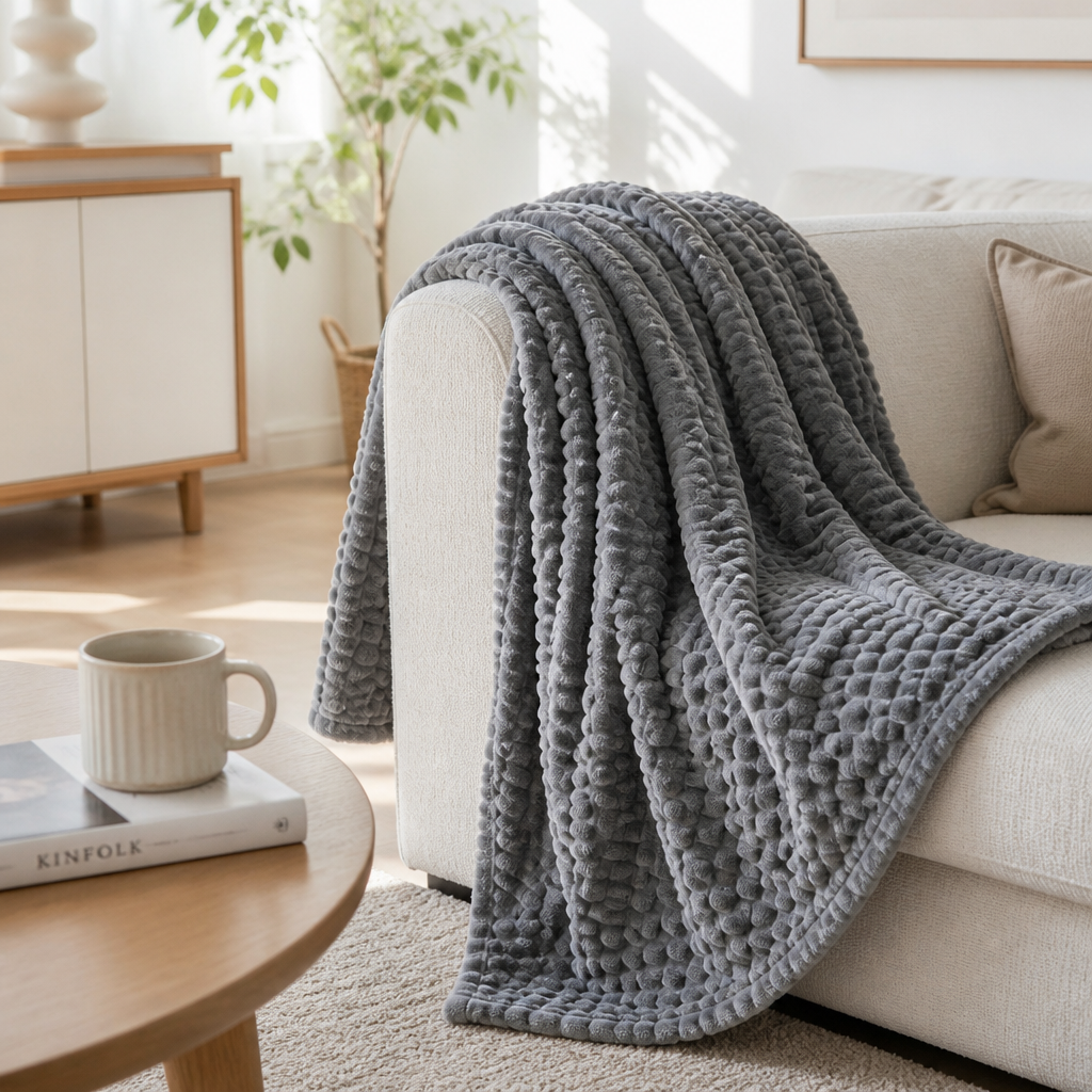 SCANDIVEIL – Manta de microfibra para una calidez interior suave