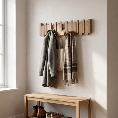 OAKRHYTHM – Piano-Style Coat Rack for Stylish Wall Storage