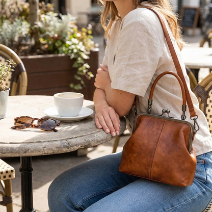RETRELLE – Vintage Crossbody Bag with Top Handle for Refined Everyday Wear